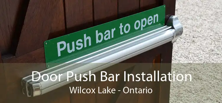 Door Push Bar Installation Wilcox Lake - Ontario