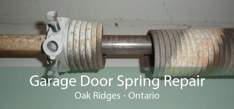 Garage Door Spring Repair Oak Ridges - Ontario