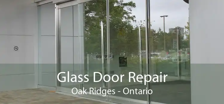 Glass Door Repair Oak Ridges - Ontario