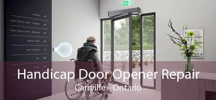 Handicap Door Opener Repair Carrville - Ontario