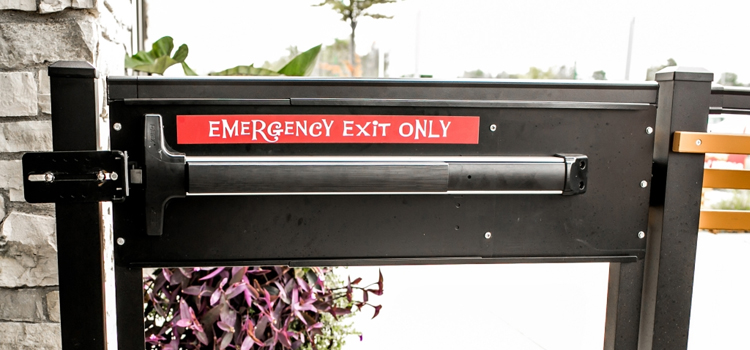 emergency push bar installation in Dollar